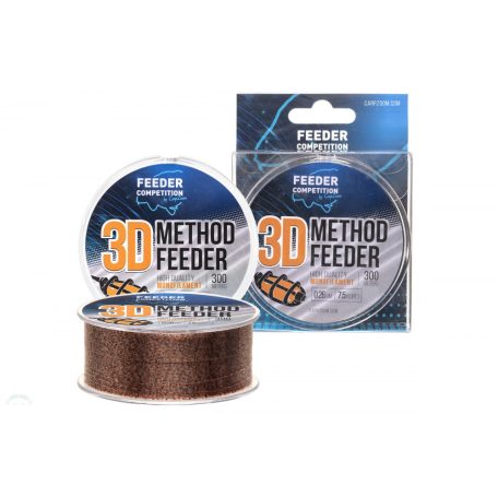 FC 3D Method Feeder zsinór, o 0,20 mm, 300 m, 5,4 kg, 3D hatású