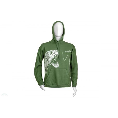 CZ Pontyos kapucnis pulóver, S, zöld