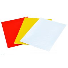 CZ Reflektor fólia, 15x20 cm, fehér, sárga, piros, 3 db