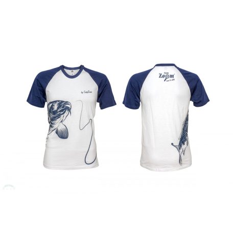 CZ Limitált fehér- kék póló, XL