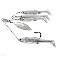 LIVETARGET MINNOW SPINNER RIG PEARL WHITE/SILVER SMALL 11 G