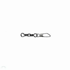 MUSTAD BARREL SWIVEL WITH SAFETY SNAP 2/0×A6 6DB/CSOMAG