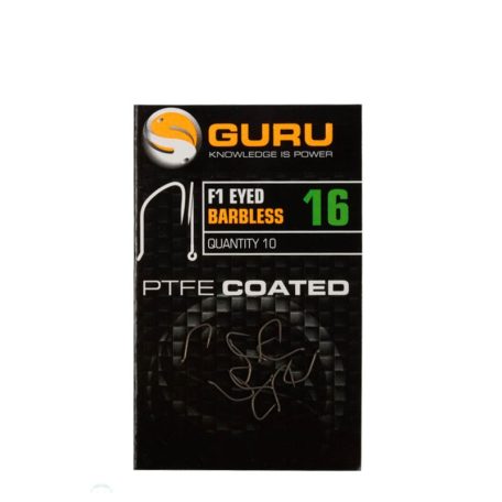 GURU F1 Eyed Hook Size 14 (Barbless/Eyed)