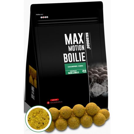 HALDORÁDÓ MAX MOTION Boilie Premium Soluble 24 mm - Champion Corn