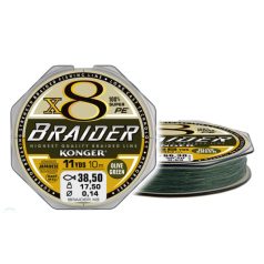 Konger braider x8 olive green 0.18/10m