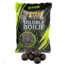 SOLUBLE BOILIE 24 MM CHOCOLATE-LIVER 1 KG