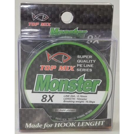 TOP MIX X8 Monster előke zsinór 0,16mm